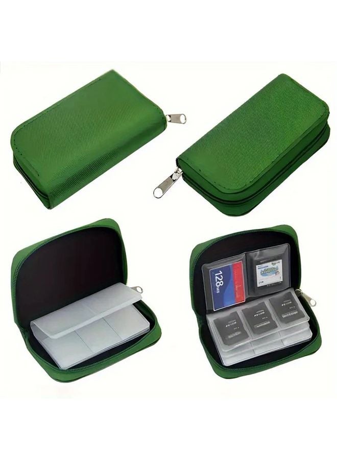 حقيبة تخزين بطاقات PVC متعددة الوظائف باللون الأسود لبطاقات ذاكرة الكاميرا SD و CF و Switch - Image 4