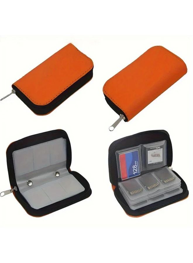 حقيبة تخزين بطاقات PVC متعددة الوظائف باللون الأسود لبطاقات ذاكرة الكاميرا SD و CF و Switch - Image 2