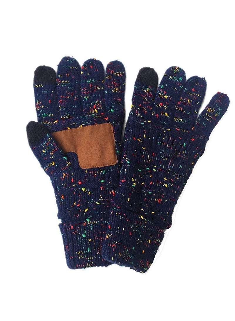 Loquat Solid Knit Gloves 