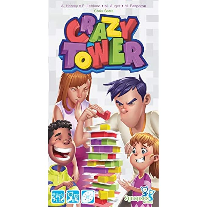 Asmodee Synapses Games  Crazy Tower  Board Game  Ages 8  14 Players  15 Minutes Playing Time - Image 3