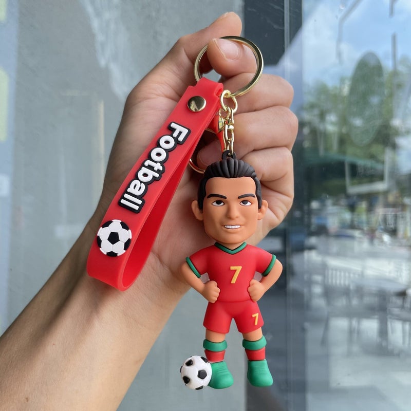 World Cup Soccer Jersey Keychain - Cartoon Figure, Backpack Pendant, Car Key Chain, Small Gift - Wholesale - Image 1