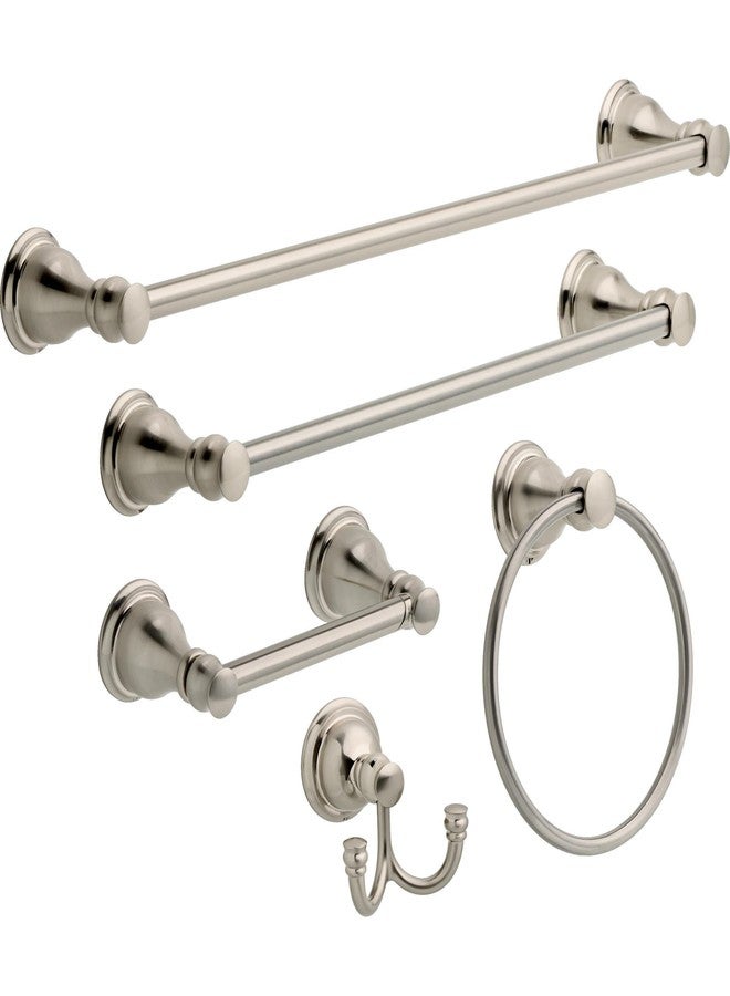 DELTA FAUCET AUB18-SN Aubrey 18-in Wall Mount Towel Bar Bath Hardware Accessory in Brushed Nickel - Image 3