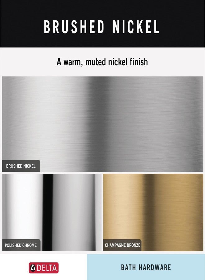 DELTA FAUCET AUB18-SN Aubrey 18-in Wall Mount Towel Bar Bath Hardware Accessory in Brushed Nickel - Image 5