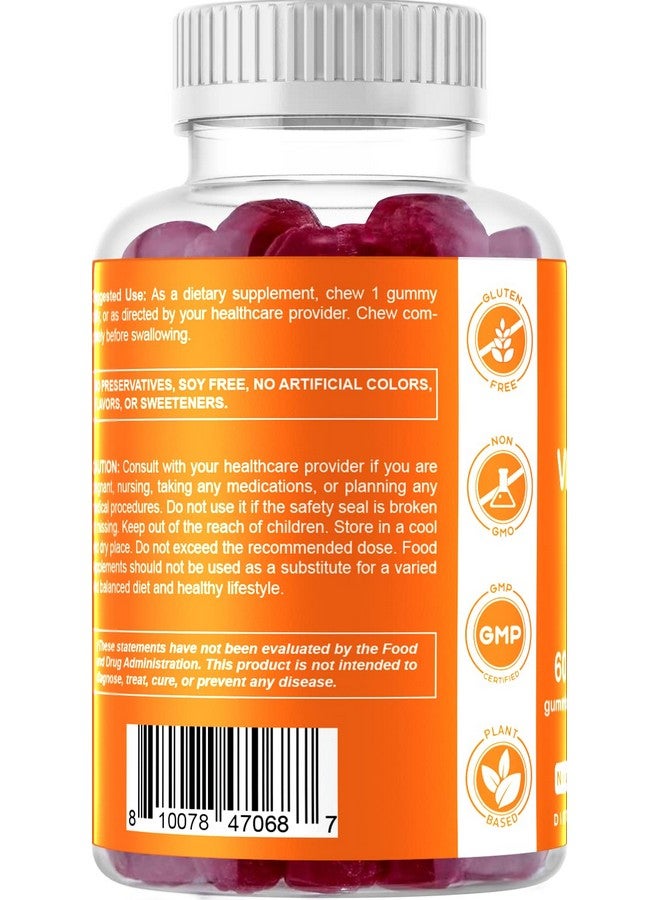 Vitamatic Tamatic Vitamin D3 Gummies 5000 Iu Per Gummy 60 Vegan Gummies Great Taste Healthy Bones Teeth Mood Joint & Immune System Function (Total 120 Count) - Image 5