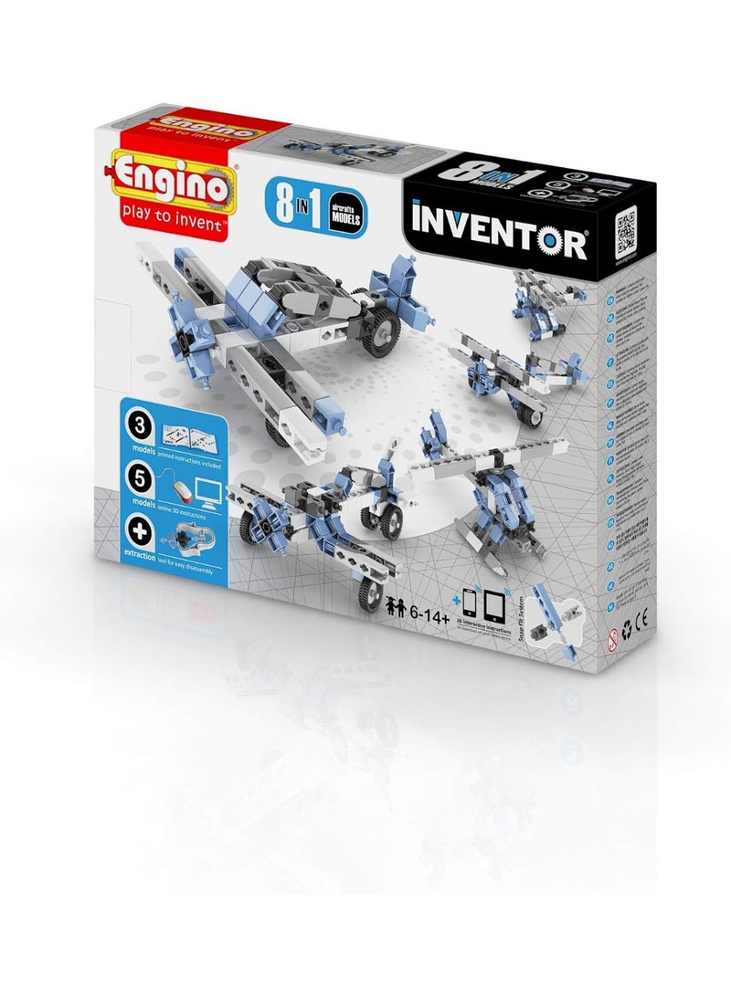 Engino 8-in-1 Aircraft Building Toy for Kids  - Image 1