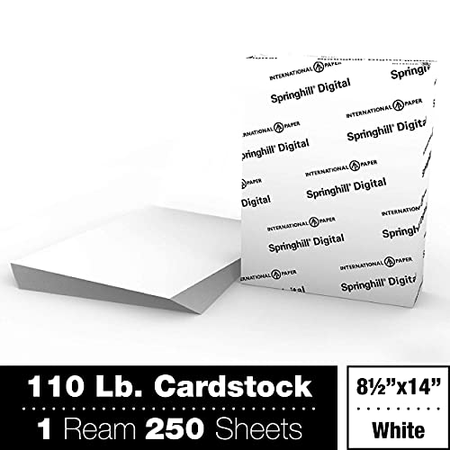 Springhill White 8.5” x 14” Cardstock Paper, 110lb, 199gsm – Premium Heavy Cardstock, Printer Paper with Smooth Finish for Greeting Cards, Flyers, Scrapbooking & More – 015314R, 250 Sheets (1 Ream) - Image 2