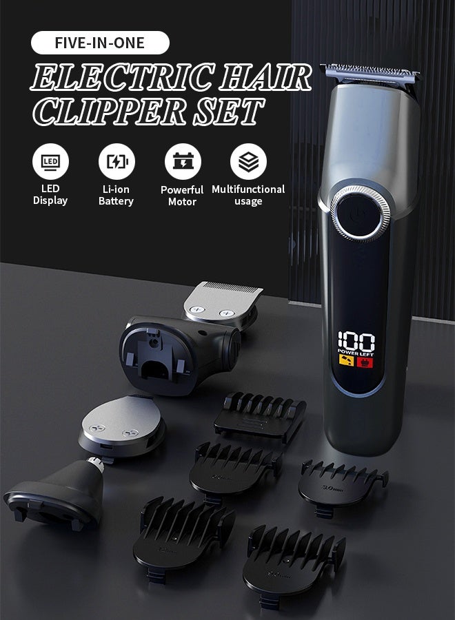 5-in-1 Body Trimmer for Men, Men Grooming for Body, Rechargeable Body Shaver for Hair/Beard/Groin/Legs/Chest - Image 2