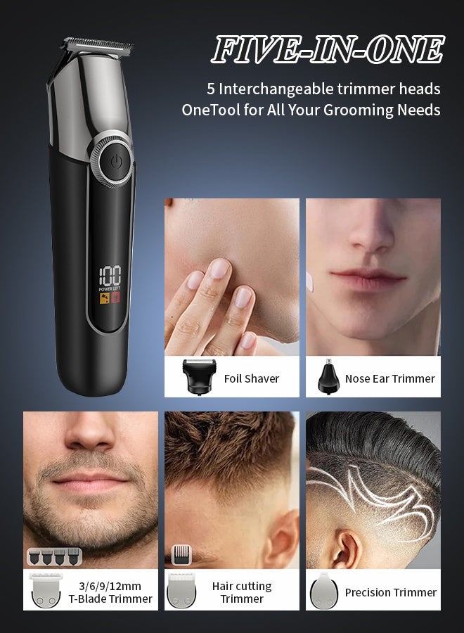 5-in-1 Body Trimmer for Men, Men Grooming for Body, Rechargeable Body Shaver for Hair/Beard/Groin/Legs/Chest - Image 3