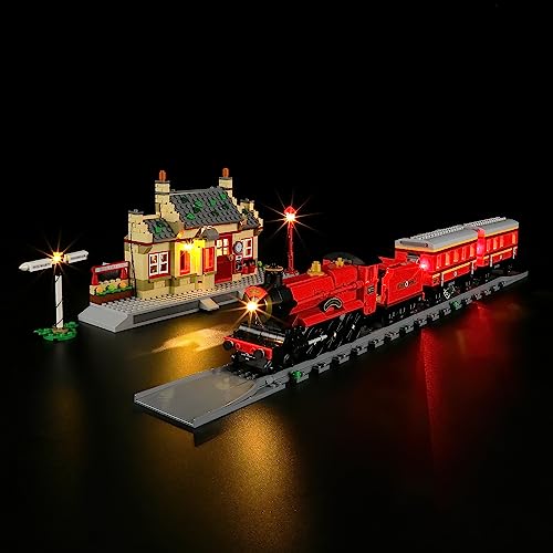 BRIKSMAX Led Lighting Kit for LEGO76423 Hogwarts Express Train Set with Hogsmeade Station Compatible with Lego Harry Potter Building Blocks Model Not Include Lego Set - Image 1