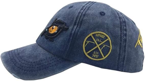 Handcuffs Unisex Adjustable Cap Eagle Eye Embroidery Hat Baseball Cap Sun Hats Sport Cotton Headwear Summer Caps (Blue) - Image 3