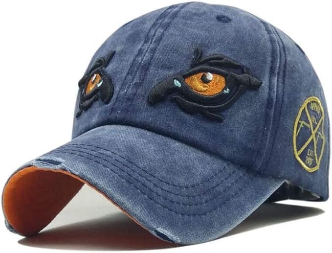 Handcuffs Unisex Adjustable Cap Eagle Eye Embroidery Hat Baseball Cap Sun Hats Sport Cotton Headwear Summer Caps (Blue) - Image 1