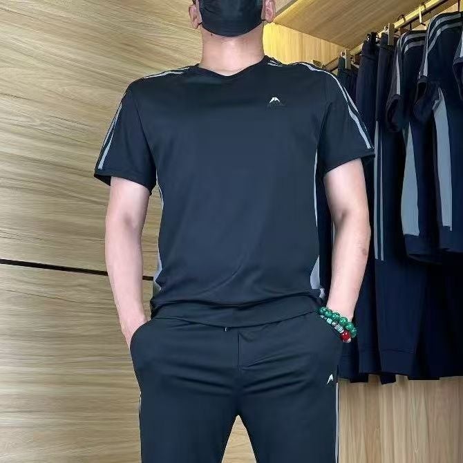 Summer Suit Men'S Summer Jacket Men'S Korean Style Short-Sleeved Men'S Casual Slim Two-Piece Set - Image 5