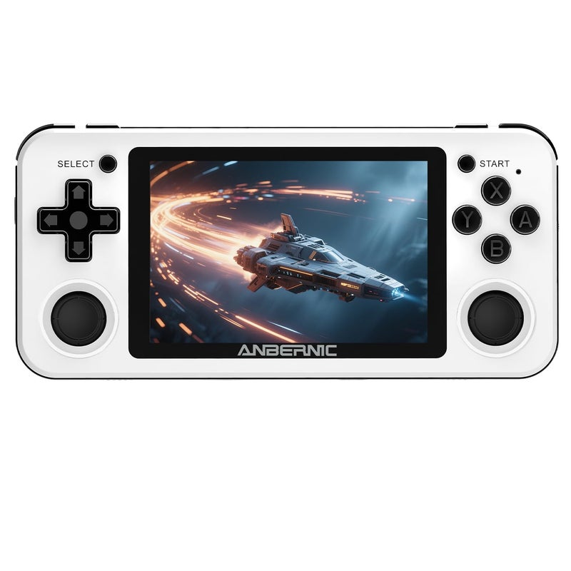 GiipGoop RG351P Handheld Game Console RG353P Retro Gaming Console RG353P Portable Game Console Linux and Android Dual OS 35 IPS Screen 64G TF Card 3500mAh Battery Support 5G WiFi 42 Bluetooth White - Image 3