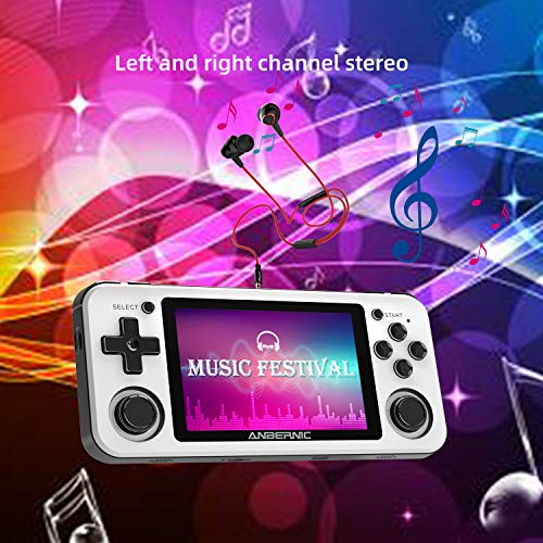 GiipGoop RG351P Handheld Game Console RG353P Retro Gaming Console RG353P Portable Game Console Linux and Android Dual OS 35 IPS Screen 64G TF Card 3500mAh Battery Support 5G WiFi 42 Bluetooth White - Image 5