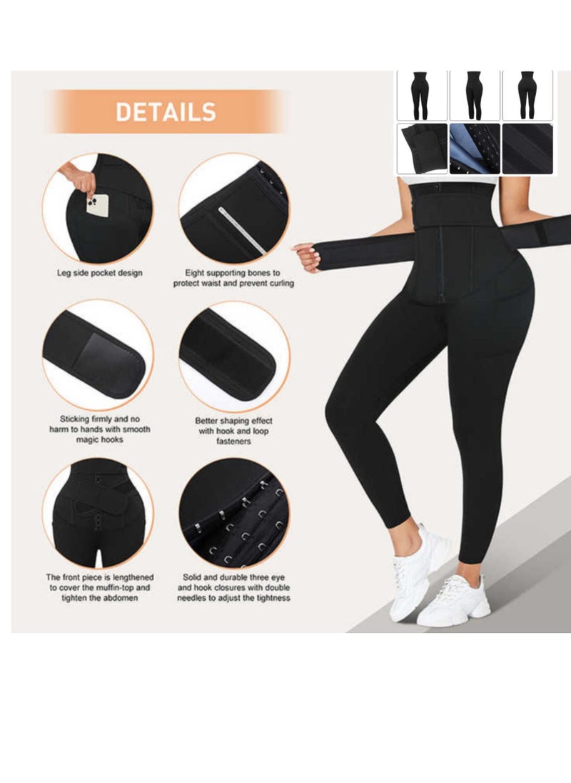 Generic - Leggings Hooks Corset With Belly Compression Belt - Image 1