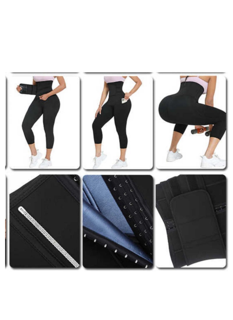 Generic - Leggings Hooks Corset With Belly Compression Belt - Image 1
