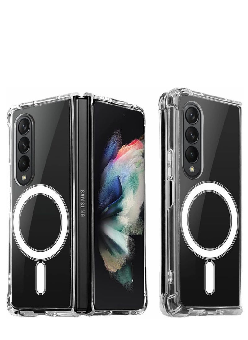Generic Magnetic Case for Samsung Galaxy Z Fold 3 Compatible with MagSafe Wireless Charging  (clear)  - Image 1