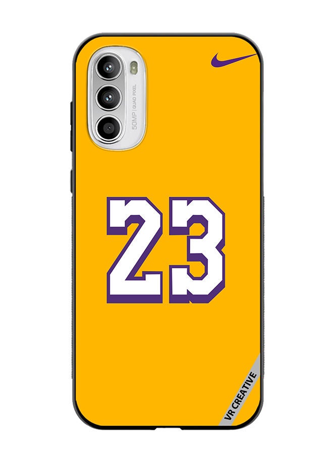VR CREATIVE Protective Case Cover For Motorola Moto G82 Number 23 Design Multicolour - Image 1
