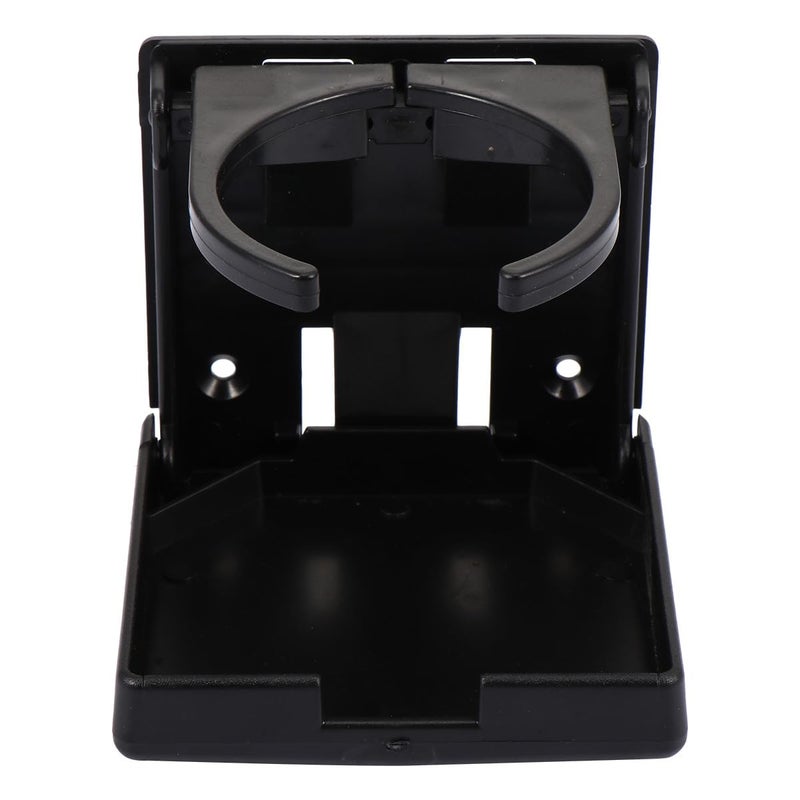 Foldable Car Cup Holder 2 Pack Black Vehicle Drink Organizer Ashtray for Cars Trucks - Image 2