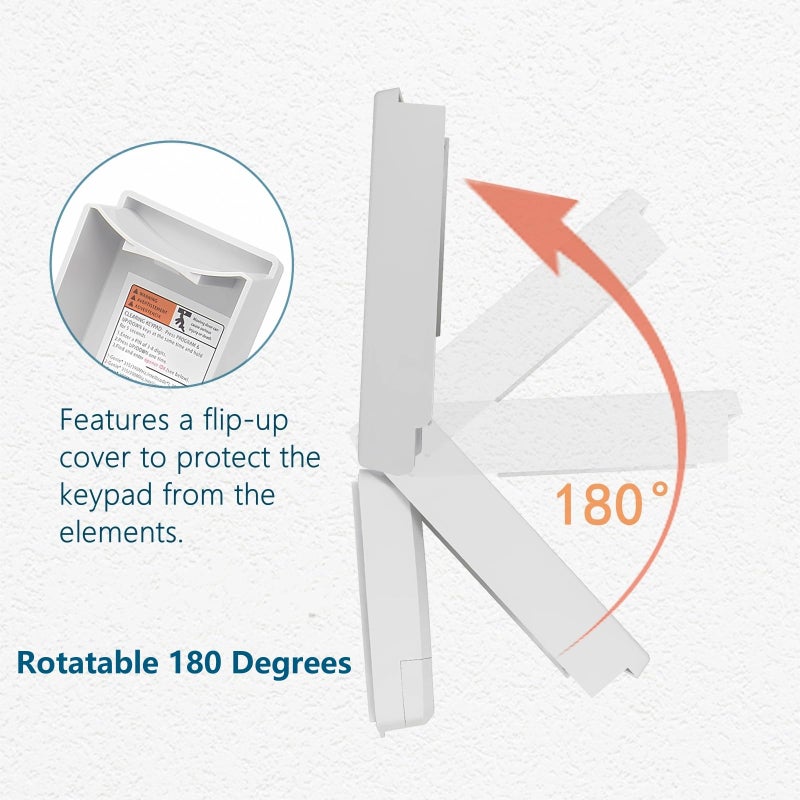 Acvoce for Genie Garage Door Opener Keypad, Compatible with All Genie Intellicode or DIP Switch Garage Door Openers, Replace GK-R 37332R OKP-BX GK-BX GWKP GWK-IC ACSDG ACSDA1 B8QACSDA, Wireless Keyless Entry - Image 4