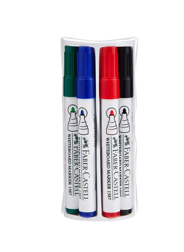 FABER-CASTELL White Board Marker With Duster Cleaner Multicolor Pack Of 2 - Image 2