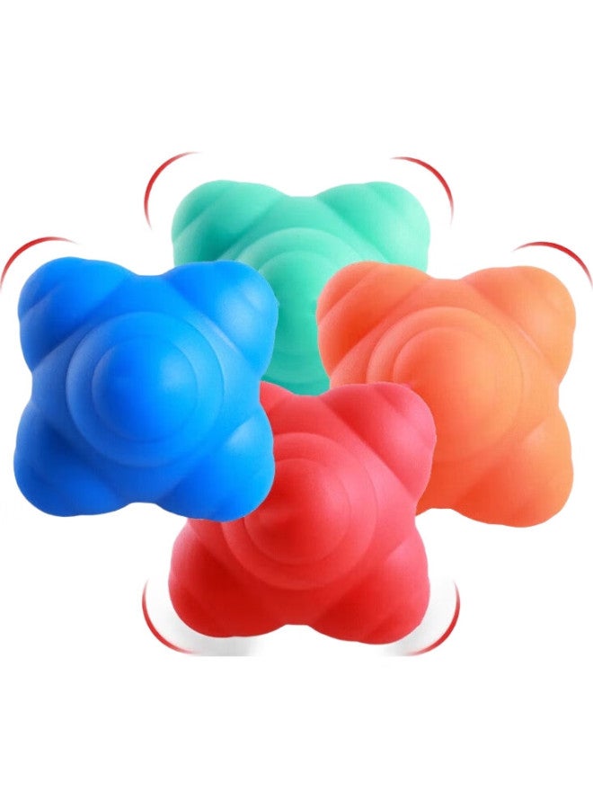 Dweck Hexagonal Reaction Ball, Agility Fitness Ball, Elastic Speed Ball, Children'S Agility Reaction Training Device, Blue - Image 2