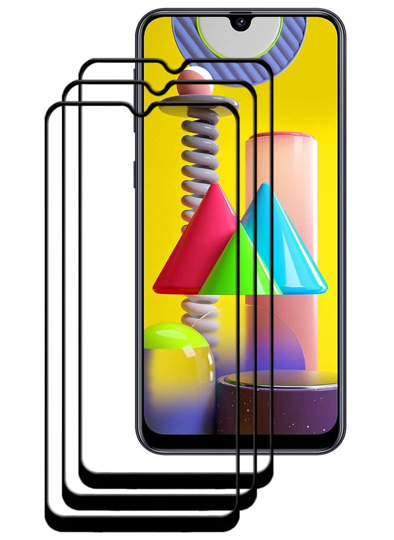 ACLIX 3 Pieces Antistatic ESD Dustproof Premium Quality High Definition Tempered Glass Screen Protector Designed For Samsung Galaxy M31 - Image 1