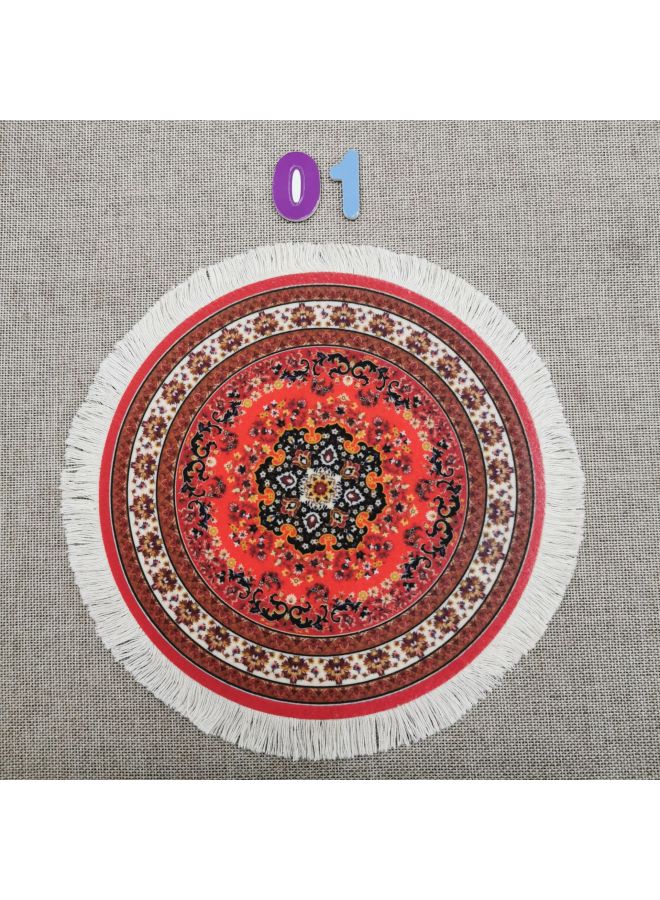 Direct Supply Innovative Carpet Dining Mat Persian Style Coaster, Flower Plate, Fruit Plate Mat Tea Pot Mat Decorative Mat-Specifications:1  - Image 1