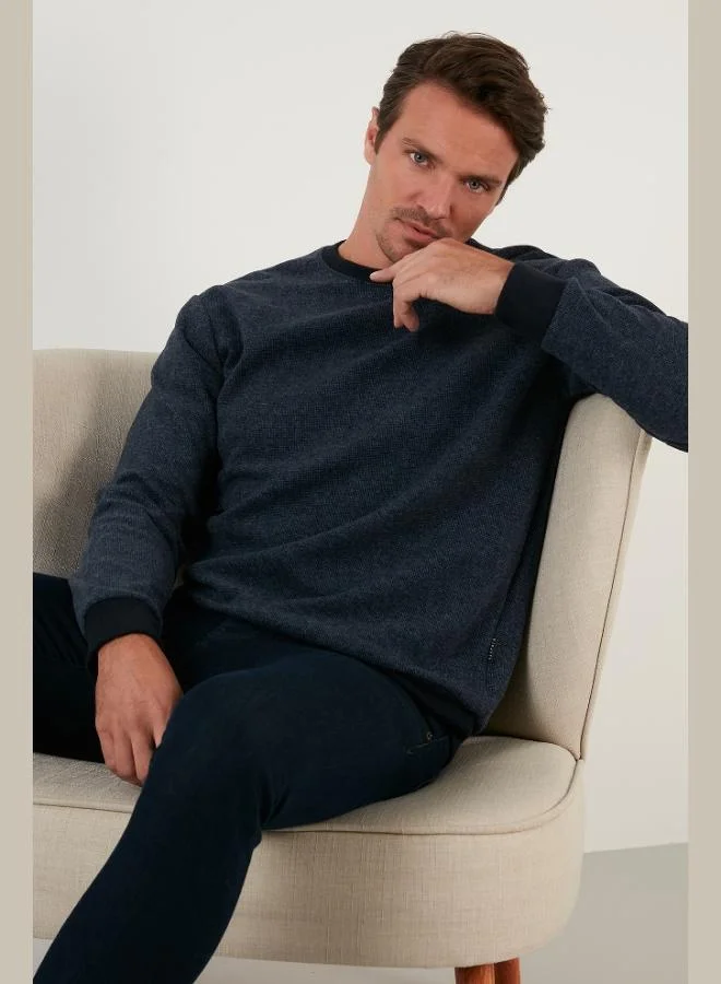 Buratti  Buratti Slim Fit Crew Neck Cotton Sweater Men's SWEATER 456201 for Men | Best Price UAE