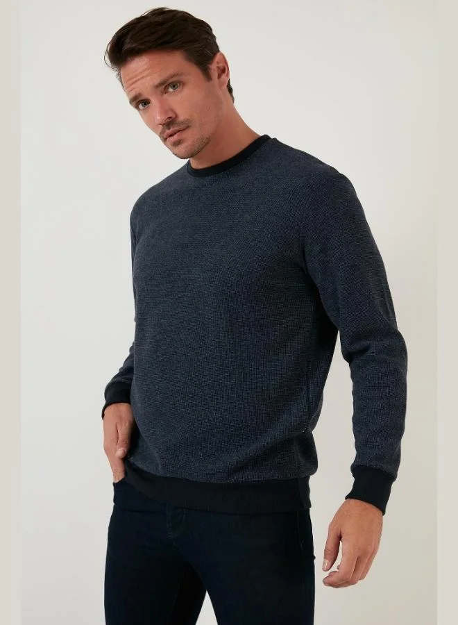 Buratti Slim Fit Crew Neck Cotton Sweater Men's SWEATER 456201