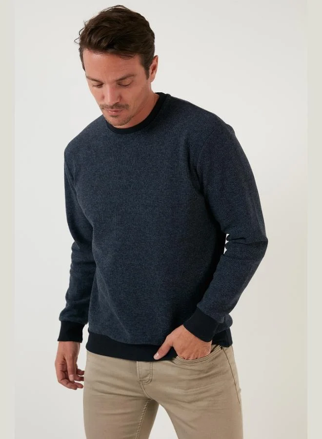 Buratti  Buratti Slim Fit Crew Neck Cotton Sweater Men's SWEATER 456201 for Men | Best Price UAE