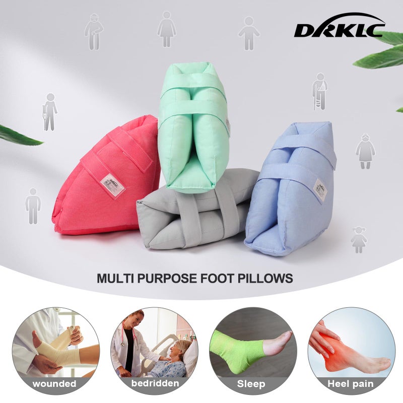 DRKLC Heel Protectors Cushion for Pressure Sores,Adjustable Foot Support Boot Surgery Recovery Supplies for Elderly Bedridden Pressure Ulcer Cushion Ankle Pillow for Bed, Wheelchairs - Image 5