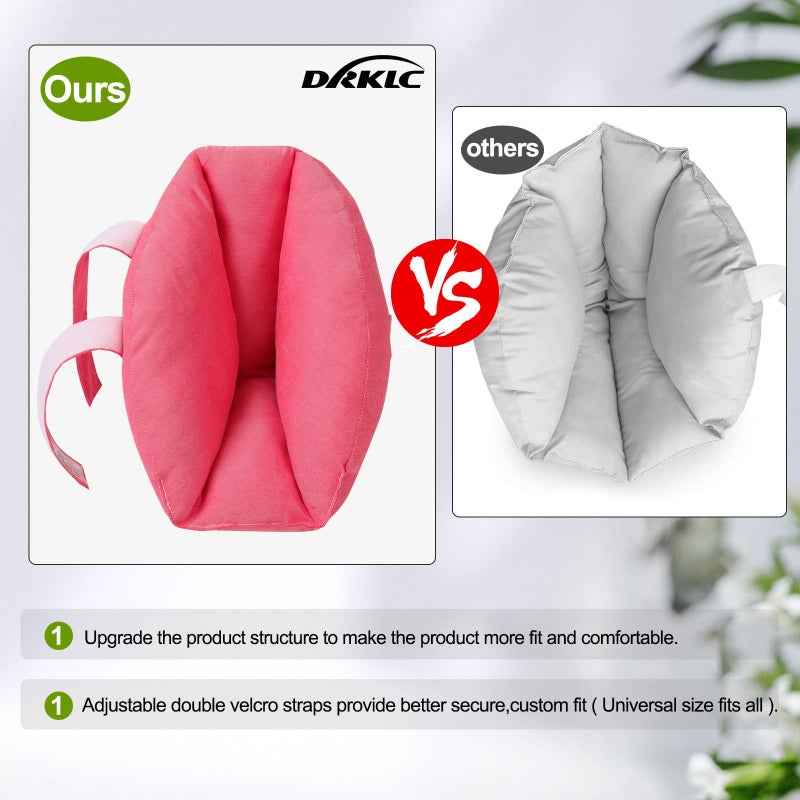 DRKLC Heel Protectors Cushion for Pressure Sores,Adjustable Foot Support Boot Surgery Recovery Supplies for Elderly Bedridden Pressure Ulcer Cushion Ankle Pillow for Bed, Wheelchairs - Image 2