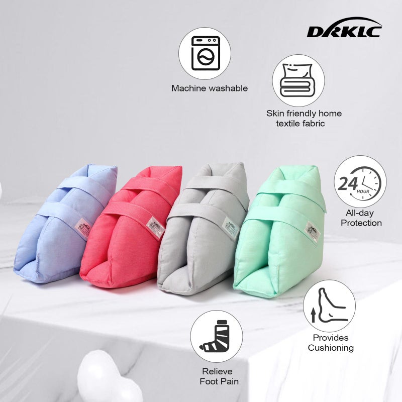 DRKLC Heel Protectors Cushion for Pressure Sores,Adjustable Foot Support Boot Surgery Recovery Supplies for Elderly Bedridden Pressure Ulcer Cushion Ankle Pillow for Bed, Wheelchairs - Image 4