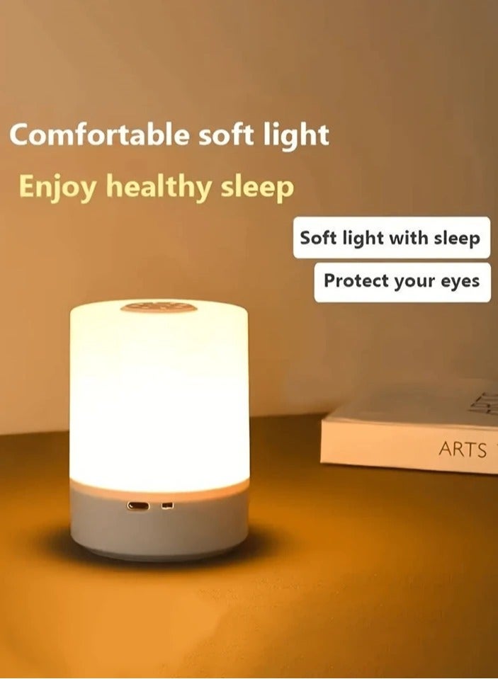VIO Small Portable LED Table Desk Lamp Bedside Night Light with Touch Sensor 3 Color Dimmable Rechargeable Cordless One Touch Decorative Perfect for Home Baby Nursery Kids Room Bedroom Night Feeding Camping Restaurant Bar - Image 5