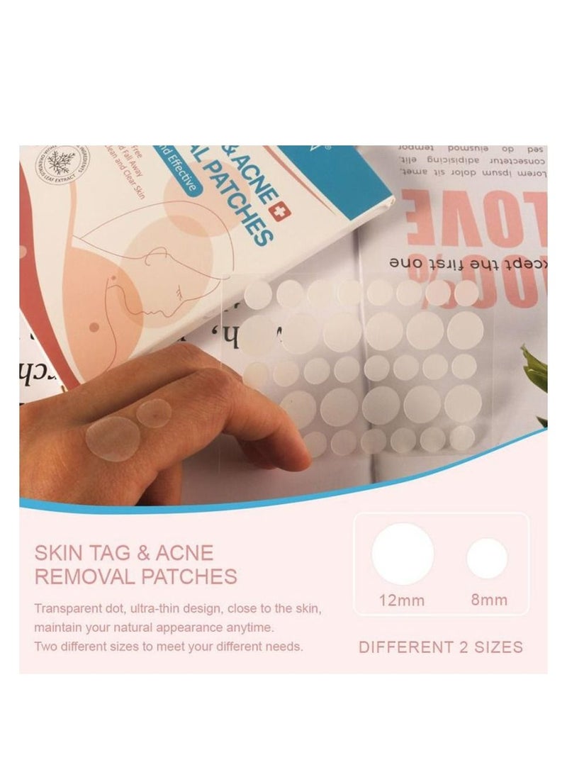 Sefudun 108 Pieces Skin Tag Remover Patches Acne Tag Mole Remover Patch Natural Safe Effective Skin Tag Removal Patches to Remove Acne Dark Spot Wart for Face and Body  - Image 5