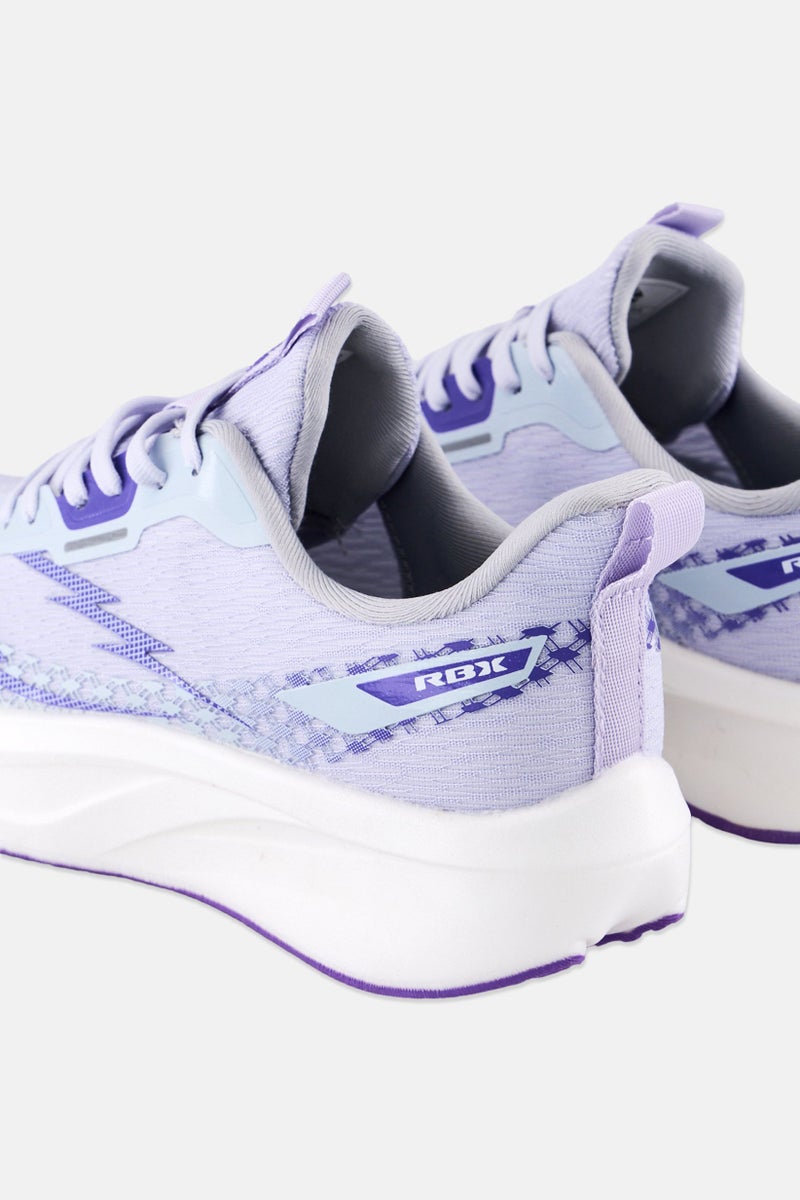 RBX Women Mesh Lace Up Running Shoes, Light Purple  - Image 3