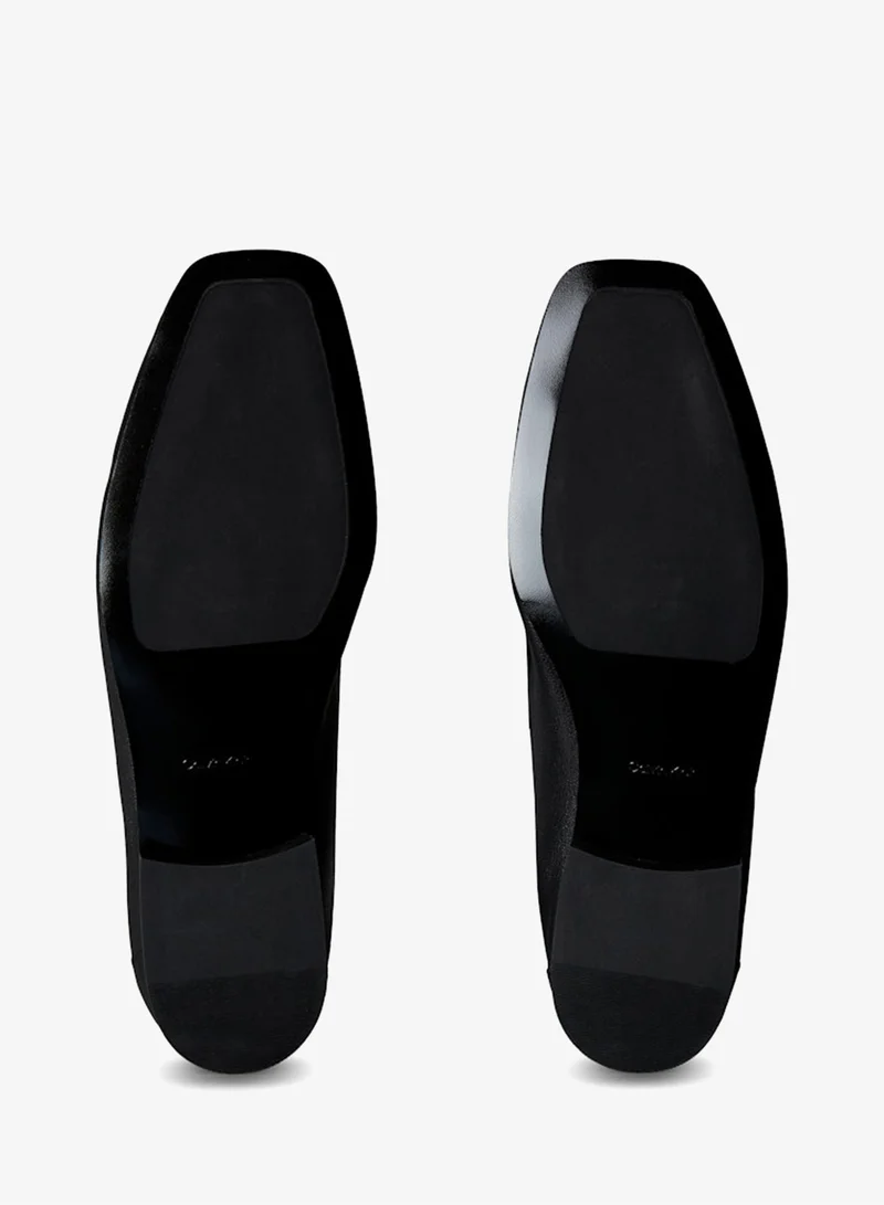 CALVIN KLEIN  Leather Square Toe Loafers for Women | Best Price UAE