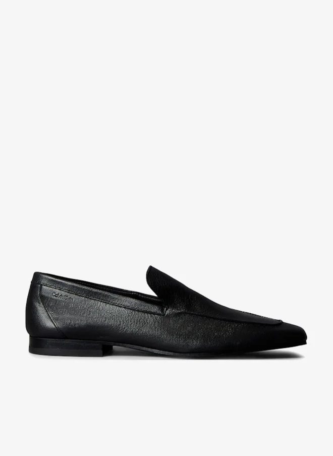 CALVIN KLEIN Leather Square Toe Loafers
