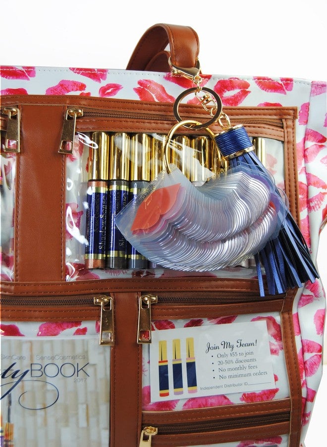 بوتيك ماركتنغ بطاقات عينات ألوان شفاه شفافة مُسبقة التلوين لتوضيح كيفية وضع ألوان أحمر الشفاه طويلة الأمد. ٥١ تجربة من العملاء، شفافة على الخاتم - Image 4