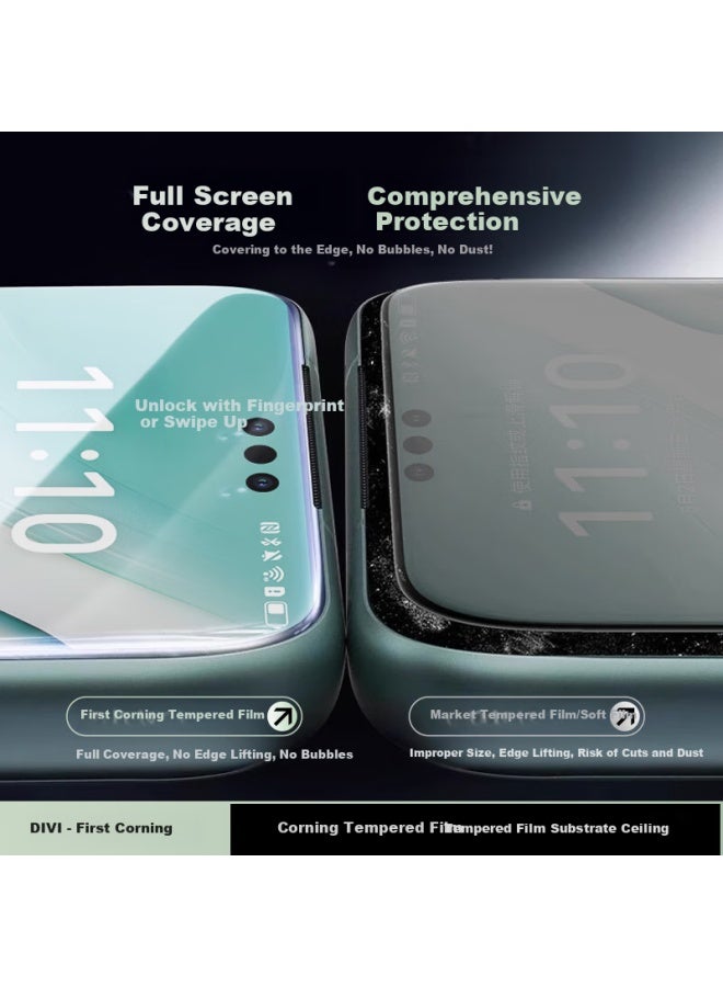 Divi For Honor Magic 5 Tempered Glass Screen Protector, High Definition Curved Full Screen Coverage Film, Scratch Resistant And Anti-fingerprint For Honor Phones - Image 1
