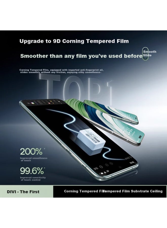 Divi For Honor Magic 5 Tempered Glass Screen Protector, High Definition Curved Full Screen Coverage Film, Scratch Resistant And Anti-fingerprint For Honor Phones - Image 2