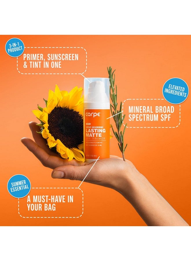 Carpe Primer Face Makeup Base ~New~ Zinc Mineral Sunscreen Face Spf 30, Lasting Matte Primer For Oily Skin And Tinted Sunscreen For Face - Image 5
