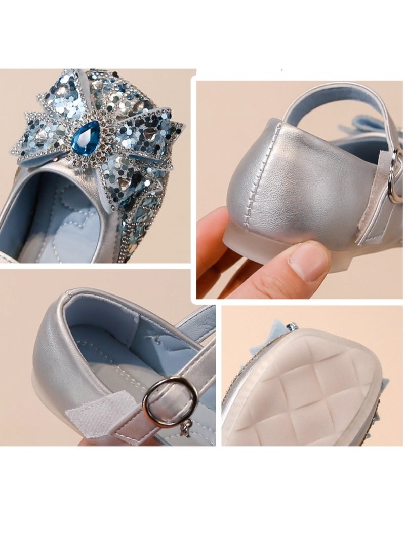Children's Princess Shoes Shiny Crystal Shoes - Image 4