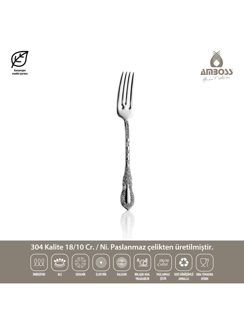 AMBOSS طقم أدوات مائدة من الفولاذ المقاوم للصدأ مكون من 72 قطعة - في صندوق  - Image 4