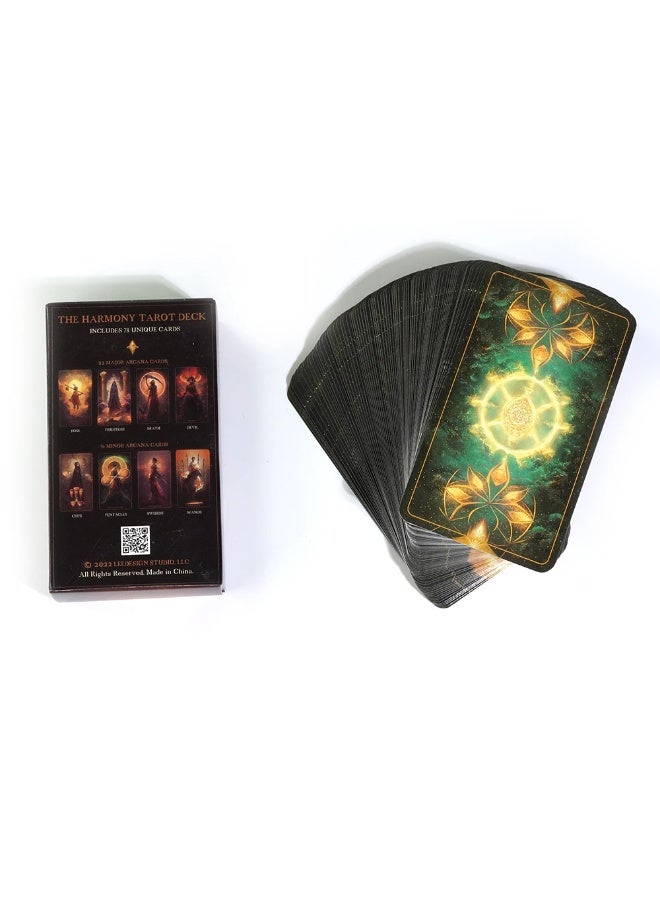 NIBEMINENT The Harmonious Tarot Card Prophecy Divination Set - Tarot cards for leisure and entertainment, suitable for family gatherings and card games. - Image 3