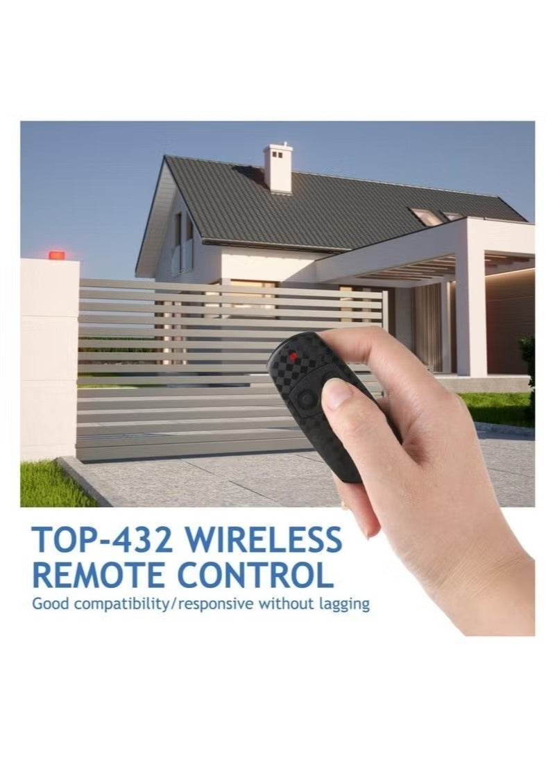433.92 MHz Garage Remote Control, Compatible with CAME TOP-432EE, TOP-432EV, TOP-432NA, TOP-432SA, Hand Held Gate Key Fobs, 2 Channel Door Remote, Radio Cloning Remote - Image 4
