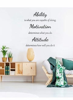 Captaintech Stickers 2 Sheets Wall Quotes Stickers Ability Motivation Attitude Inspirational Home Decals Decor for Office School Classroom Teen Dorm Room  - Image 5