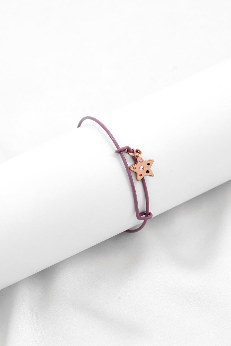 ALEX AND ANI Women Stainless Steel Mini Brights Star EWB Bracelet, Rose Gold  - Image 1