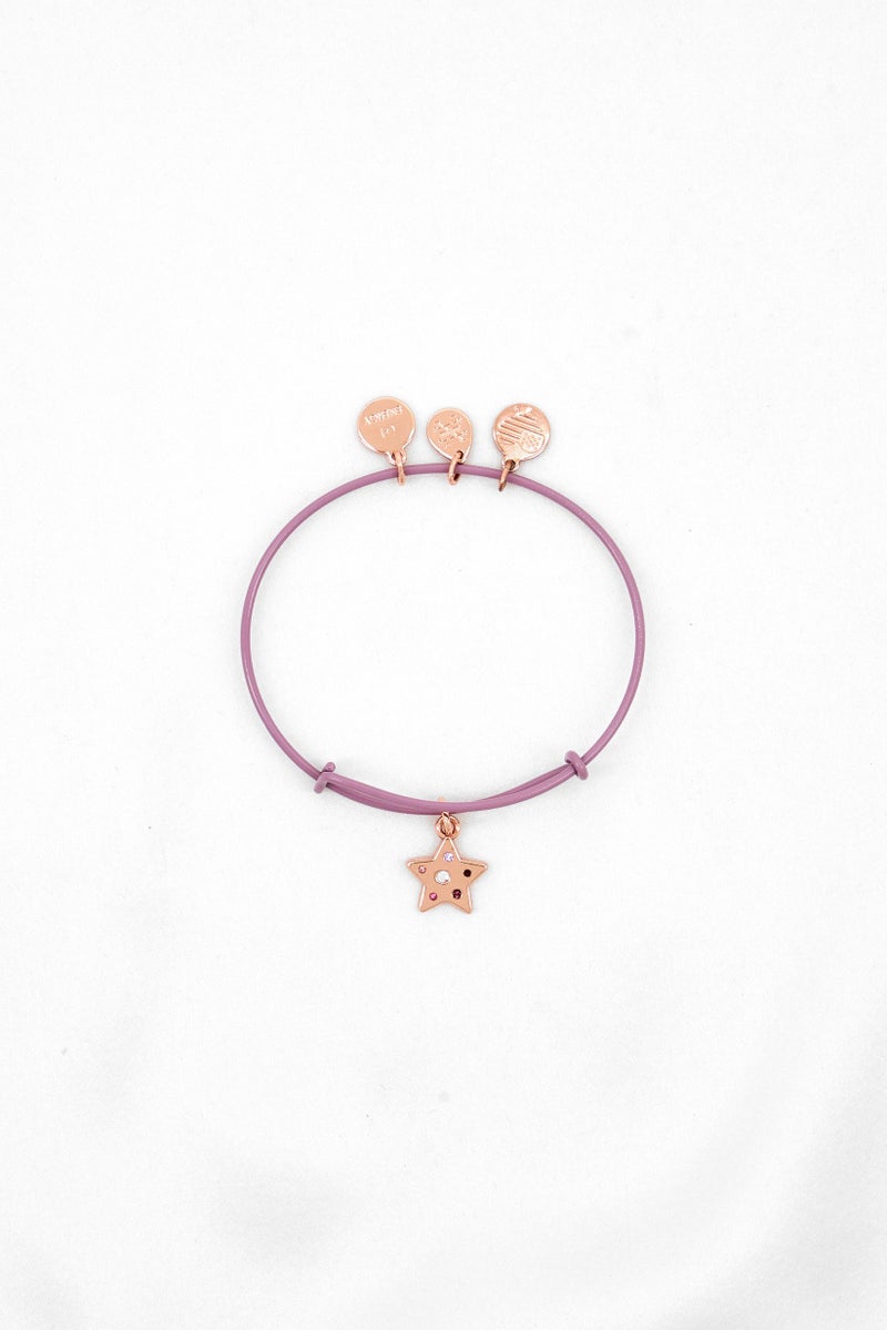 ALEX AND ANI Women Stainless Steel Mini Brights Star EWB Bracelet, Rose Gold  - Image 2